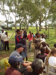 World Teacher Aid Donor Scott at Church Service