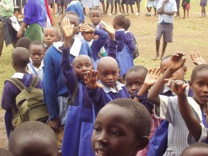 Excited to enter the rooms in kenya with World teacher aid